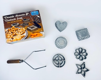 Vintage Nordic Ware Rosette & Timbale Iron Set – Scandinavian Pastry Molds