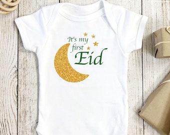 First eid onesie, ramadan gift onesie, baby eid gift, custom onesie, My first eid, eid mubarak onesie, perfect baby gift, baby shower gift