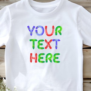 Custom Personalized Text Shirt, Custom School Shirt, Customize Your Own Shirt, Custom Made Shirt, Personalized Matching Custom Name Shirts