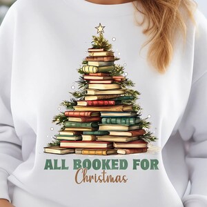 Christmas Book Tree Shirt | Christmas Gift | Book Lovers Christmas Gift | Bookworm Christmas Shirt | Gift For Teachers,School Christmas,Xmas