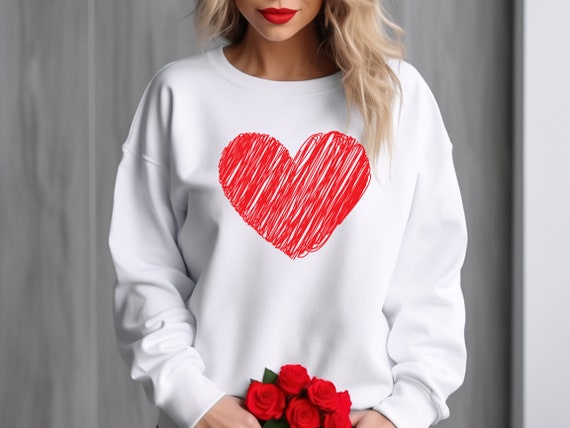 Valentine Heart Sweatshirt, Cute Valentine Sweatshirts, Valentine Sweatshirts, Vintage Valentine Sweatshirt, Valentine Pullover, Love Shirt