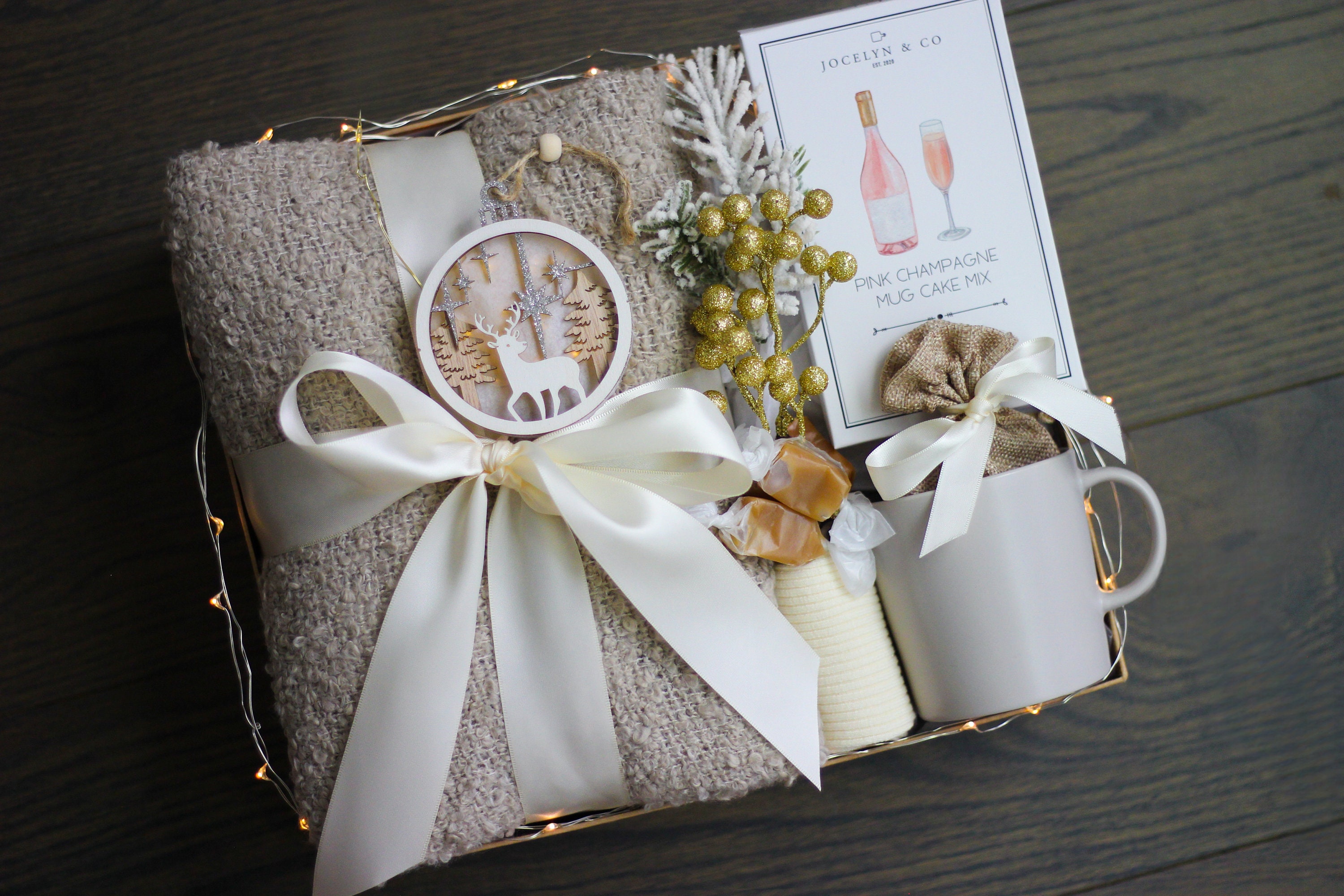 Cozy Gift Basket, Hygge Gift, Gift Box for Women, Holiday Gift Box