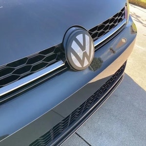 VW Golf 7 VII TCR grey pure grey front emblem black sign GTI R ACC
