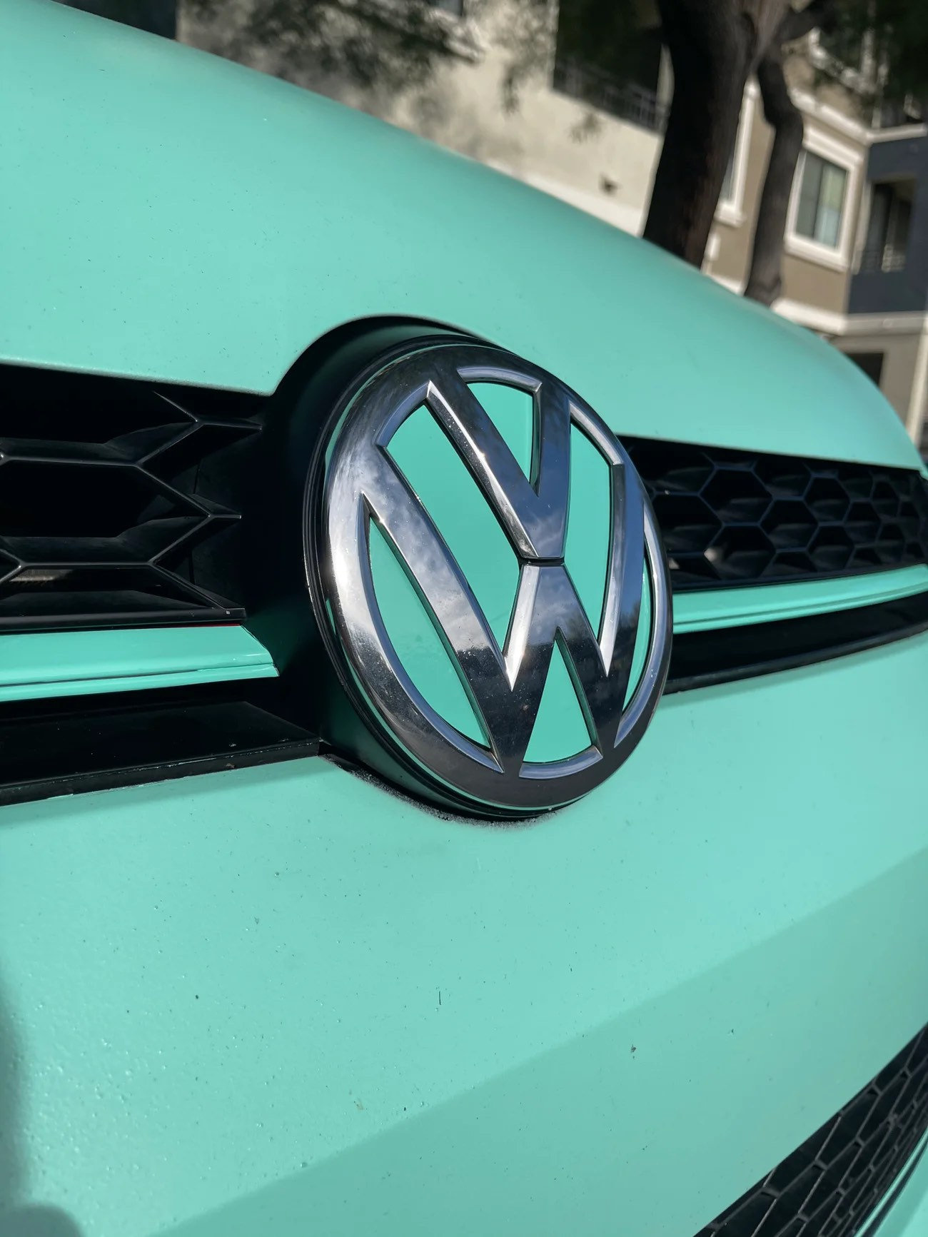 Volkswagen blue domed emblems