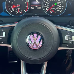 Vinyl Decal Inlay - Compatible with MK7 Golf GTI and Golf R Steering Wheel