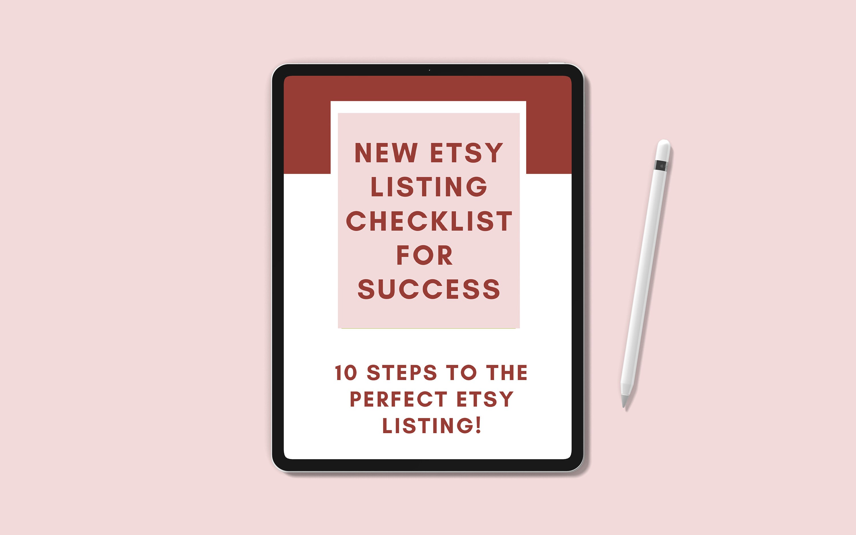 New Etsy Listing Checklist Etsy Resource Etsy Seller Etsy