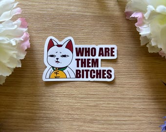 Who are them B*tches Sticker
