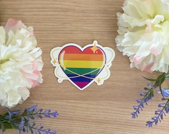 Pegatina de corazón del orgullo