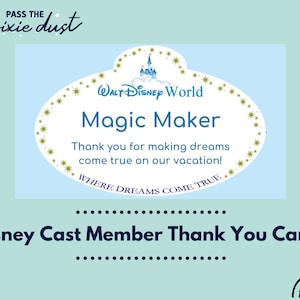 Magic Maker Disney - Juego de 10 tarjetas de agradecimiento para miembros del reparto
