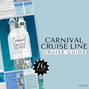 Carnival Cruise Guide, Travel Agent Templates, Cruise Template, Canva, Travel Advisor