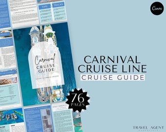 Carnival Cruise Guide, Travel Agent Templates, Cruise Template, Canva, Travel Advisor