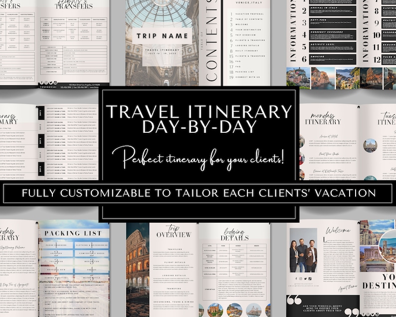 Travel Agent Business Starter Essentials, Travel Agent Branding, Travel Agent Templates, Travel Proposals, Social Media Templates, Emails image 4