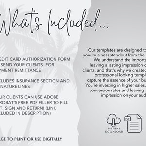 Credit Card Authorization Form Travel Agent Client Forms - Etsy