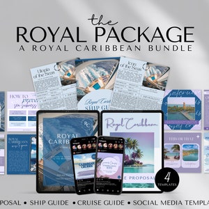 The Royal Package, Royal Caribbean Templates for Travel Agents, RCCL Guide, Cruise Proposal, Cruise Social Media Flyers