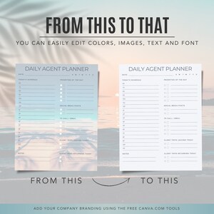 Travel Agent Planner, Printable Planner, Digital Download, PDF, Canva ...