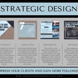 Social Media Templates, Cruise Instagram Templates, Travel Agent Social Media Posts, Canva Cruise Templates, Travel Business Templates image 5