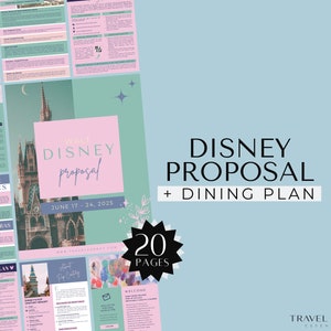 WDW Proposal and Dining Plans, Travel Agent Templates, Theme Park Guide, Dining Plan Overview