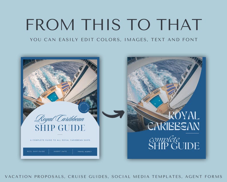 RCCL Cruise Ship Guide, Travel Agent Templates, Cruise Ship Guide ...