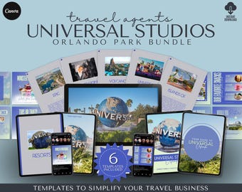 Universal Bundle for Travel Agents, Universal Proposal, Vacation Guide, Resort Guide, Social Media Templates, Email Scripts