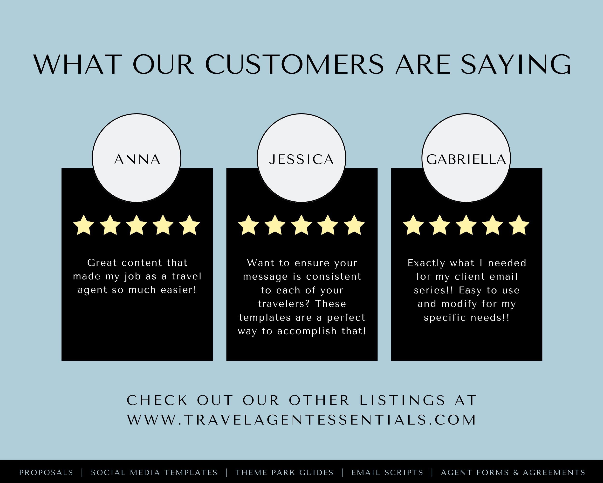 DLR Email Scripts for Travel Agents, DL Travel Agency Templates, Email ...