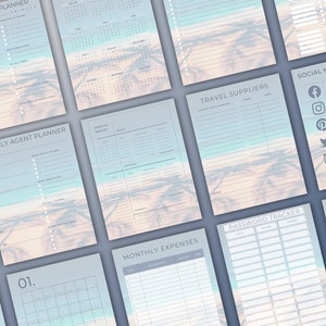 Travel Agent Planner Printable Planner Digital Download - Etsy