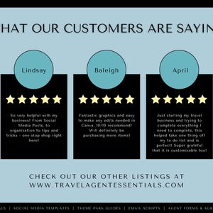 Social Media Templates, Cruise Instagram Templates, Travel Agent Social Media Posts, Canva Cruise Templates, Travel Business Templates image 9