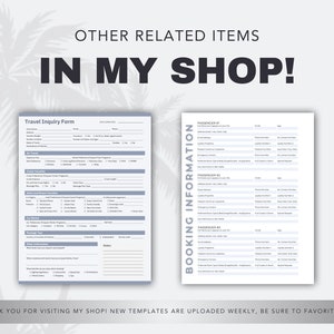 Credit Card Authorization Form Travel Agent Client Forms - Etsy