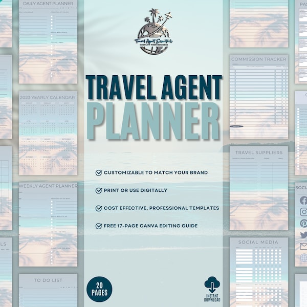 Travel Agent Website Template - Etsy