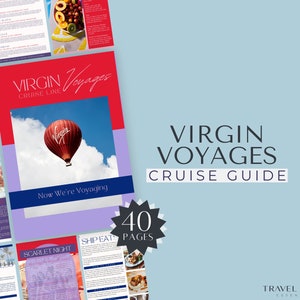 Virgin Voyages Cruise Guide, Travel Agent Templates, Cruise Template, Canva, Travel Advisor