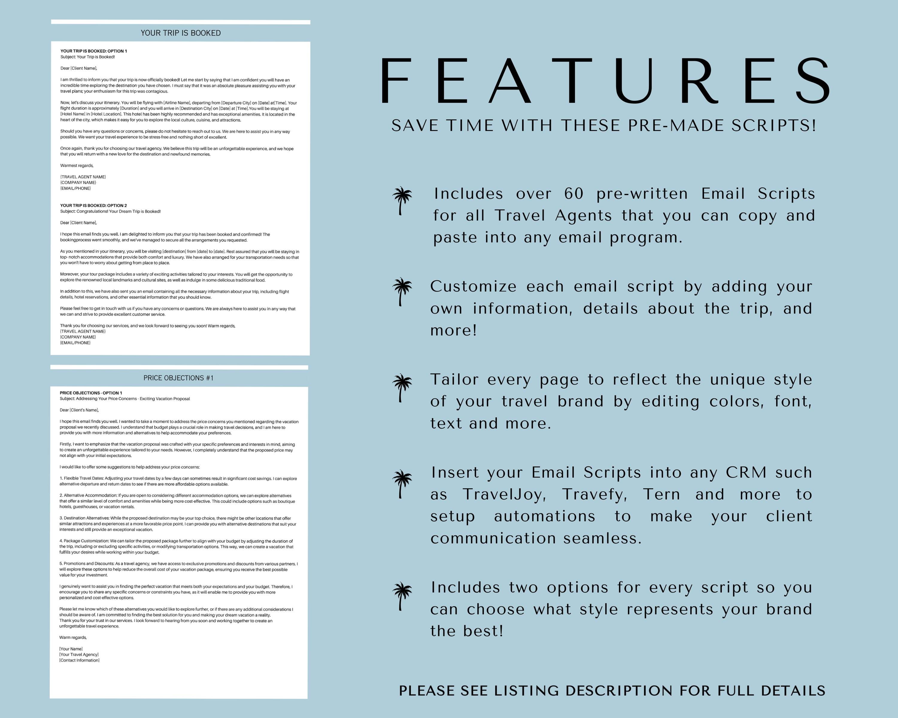 Travel Agent Email Scripts, 64 Email Travel Agency Templates, Canva ...