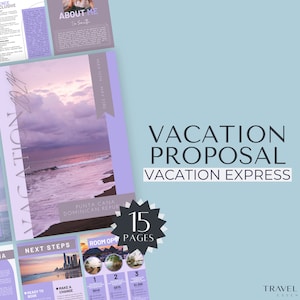 Resort Proposal w/ Vacation Express Details, Travel Agent Templates, Travel Proposal, Canva, Travel Agency