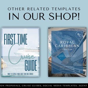 Social Media Templates, Cruise Instagram Templates, Travel Agent Social Media Posts, Canva Cruise Templates, Travel Business Templates image 8