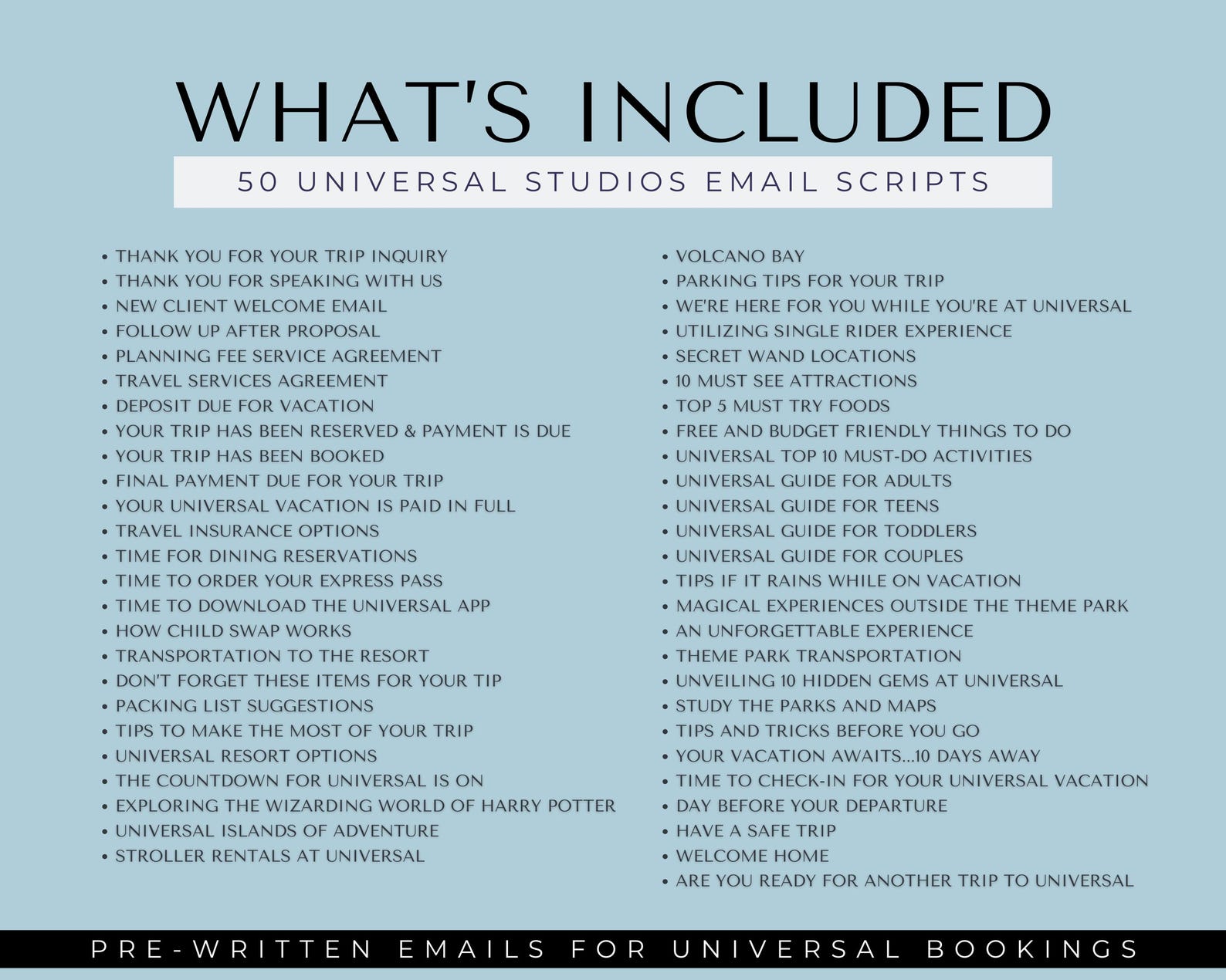 Universal Email Scripts for Travel Agents, Travel Agent Templates ...