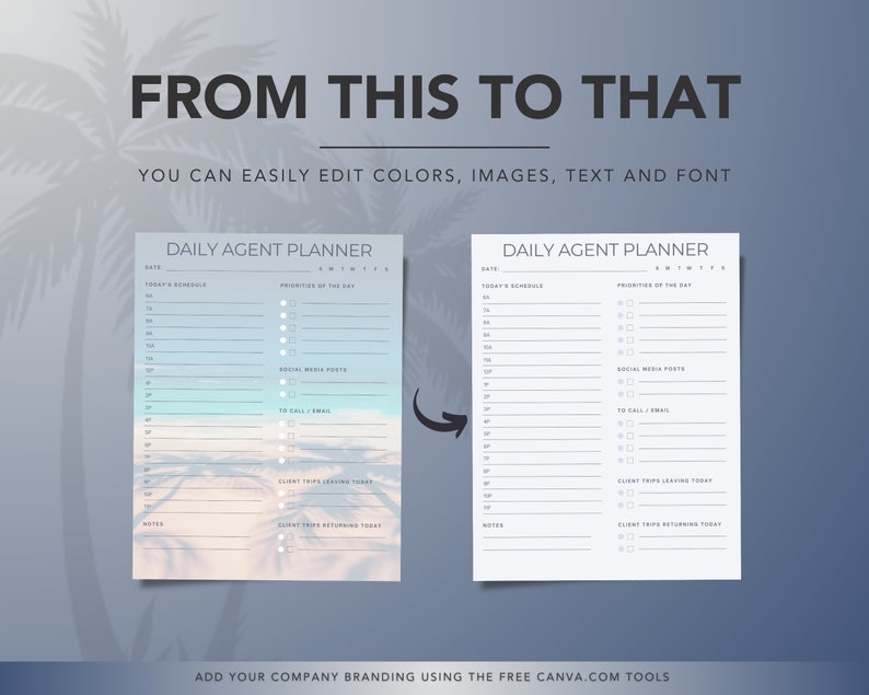 Travel Agent Planner Printable Planner Digital Download - Etsy