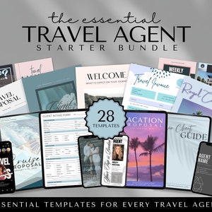 Travel Agent Templates Travel Agent Forms Travel Agent Social Media Templates, Canvas Templates, Travel Agency, Travel Agent Proposals Travel Agent Business Bundle Vacation Proposal Email Scripts Destination Guide, Trip Planner