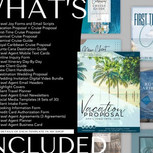 Travel Agent Business Starter Essentials, Travel Agent Branding, Travel Agent Templates, Travel Proposals, Social Media Templates, Emails image 2