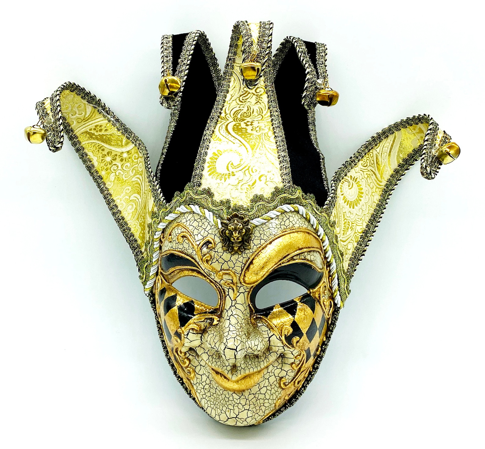 Maschera joker giullare veneziana di lusso con campane Etsy