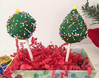 Christmas Cake Pops, Gluten Free, Lactose Free