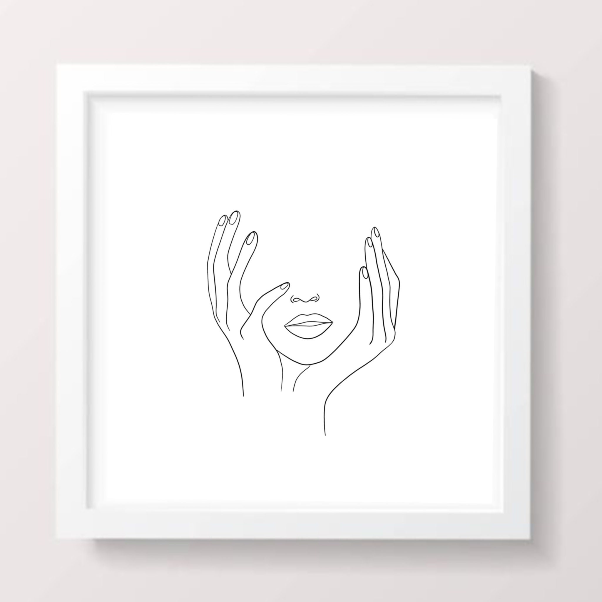Minimalist on sale face drawing