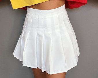 Tailgate Skirt, High Waist Pleated Skirt, Tennis Skirt, Preppy A-Line Skirt