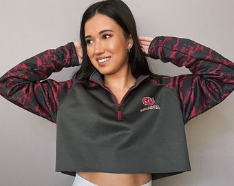 Oklahoma OU Sooners Crop Sweatshirt