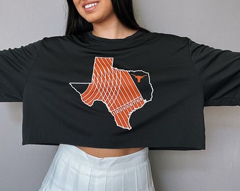 UT Longhorns Crop Tee