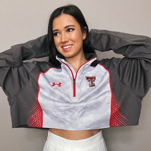 Texas Tech Crop Half-Zip Sweater