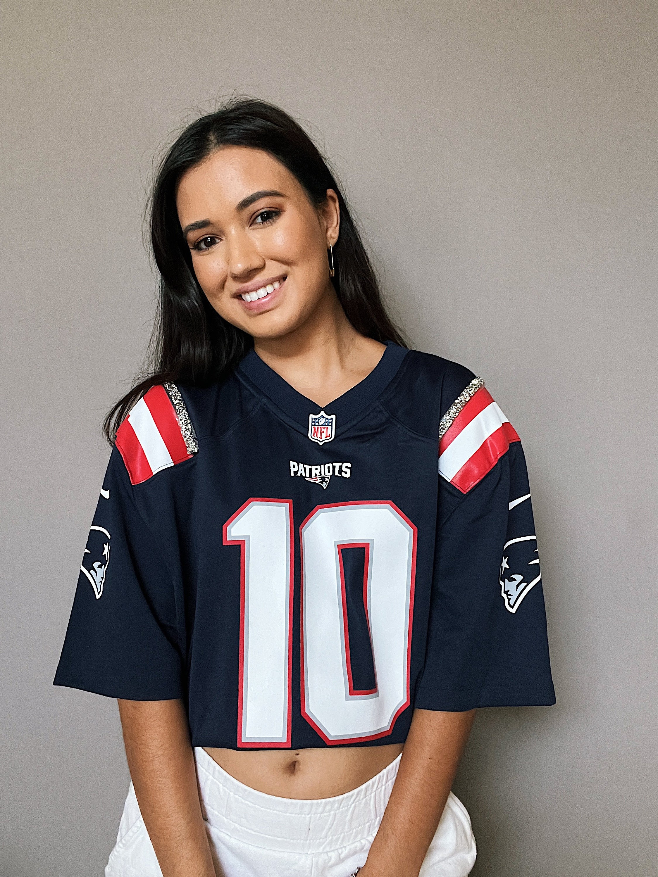 patriots jersey dress 2-Piece Baby Girls New England Patriots Dress & Diaper Cover Set