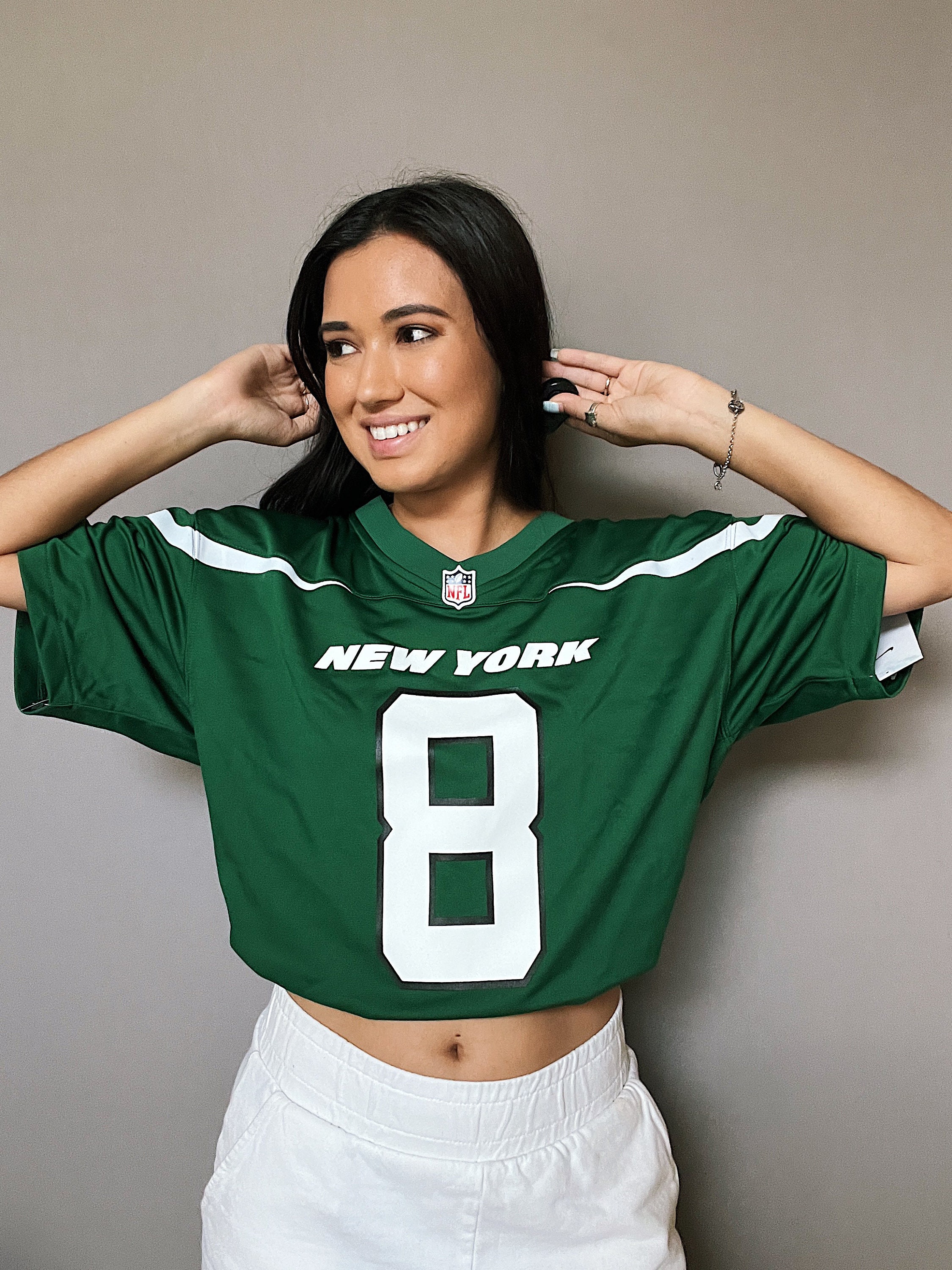 売れ筋商品|||ナイキ カットソー トップス レディース Women's Aaron Rodgers Legacy New York Jets Alternate Legend Jersey Green Amazon.com : NFL PRO LINE Women's Aaron Rodgers Gotham Green