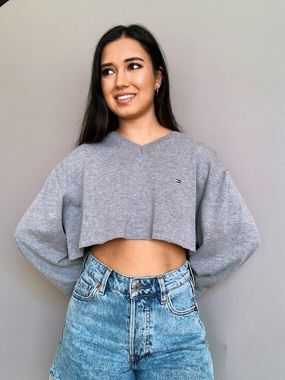 tommy hilfiger crop sweater