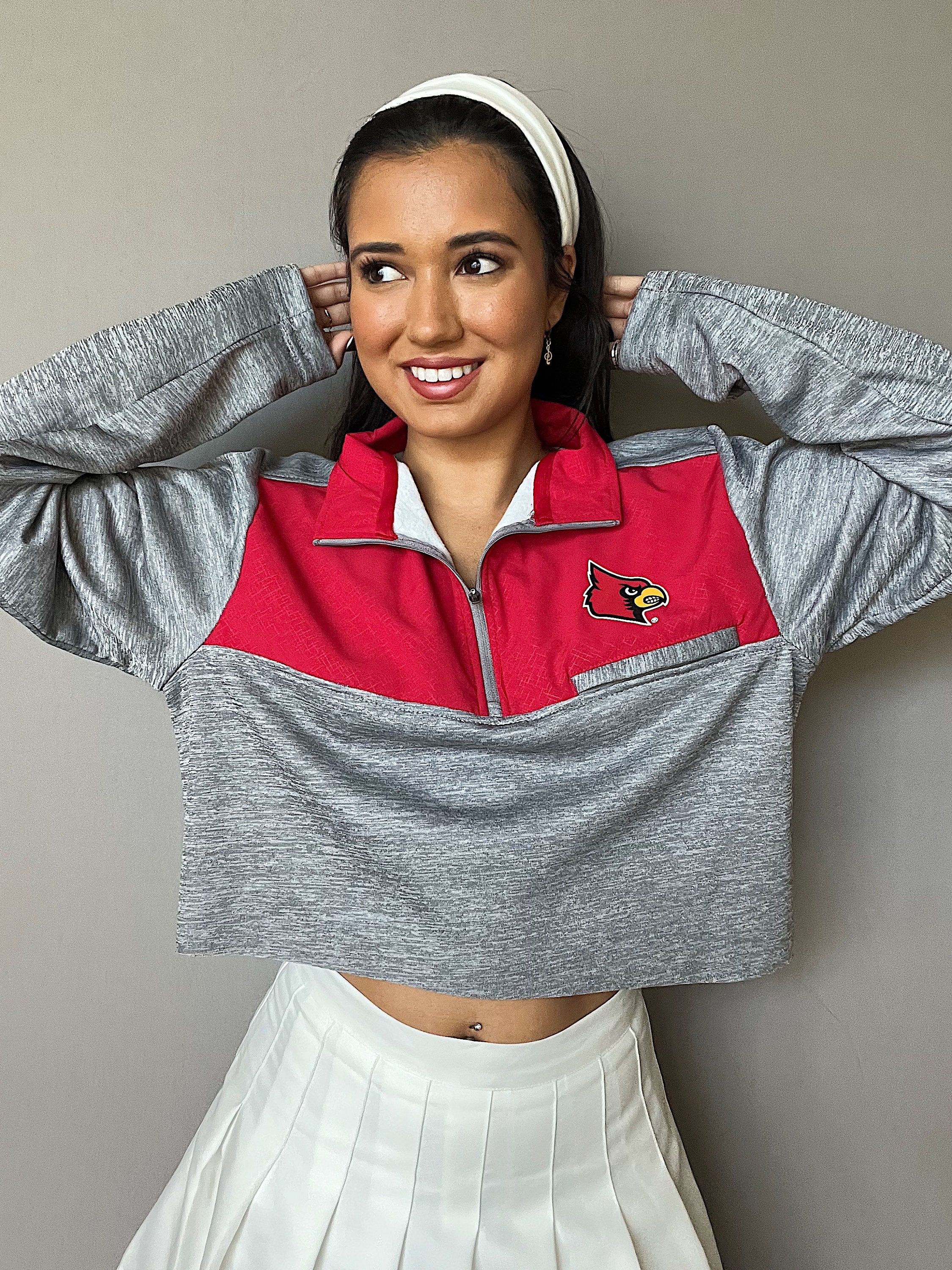 Louisville Cardinals Crop Sweatshirt