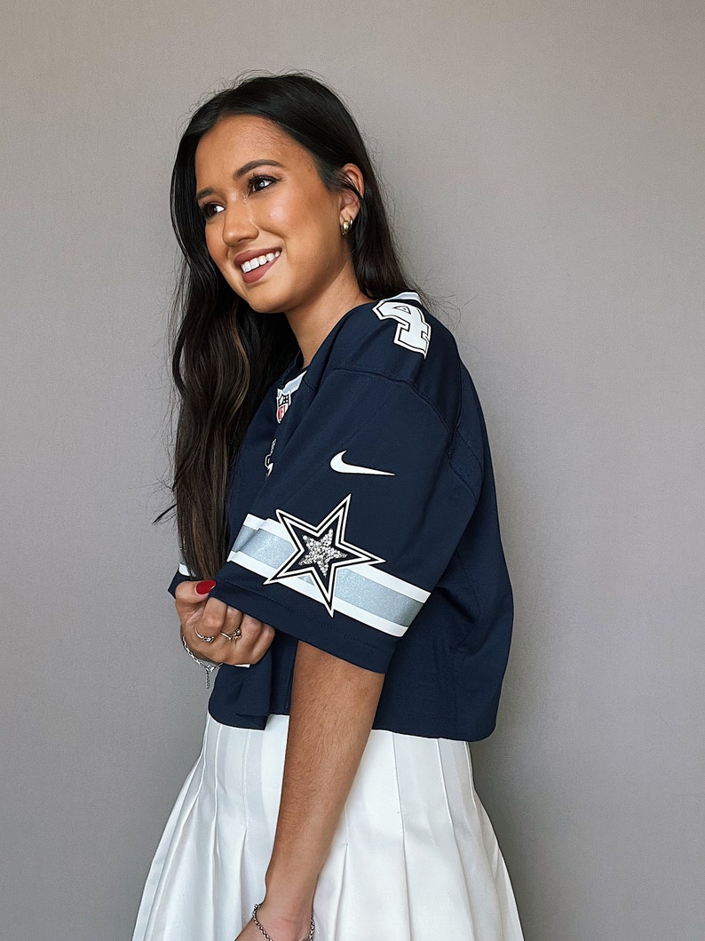 Dallas Cowboys Prescott Crop Rhinestone Jersey - Etsy