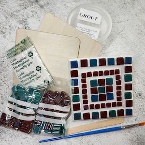 Mosaic 2x Coaster Kit | DIY Kit | Ideal for Beginners