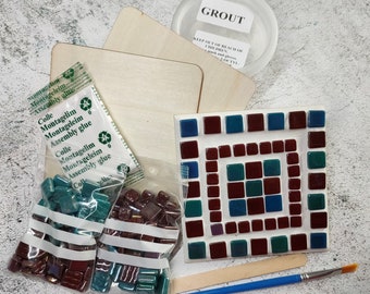 Mosaic 2x Coaster Kit | DIY Kit | Ideal for Beginners